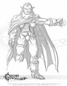 Изображение Магуса, персонажа из Chrono Trigger, нарисованное Луисом Мартинсом