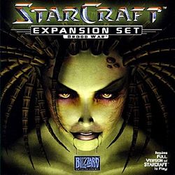 Обложка установочного диска «StarCraft: Brood War»