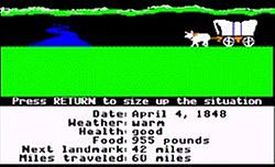 Скриншот игры The Oregon Trail