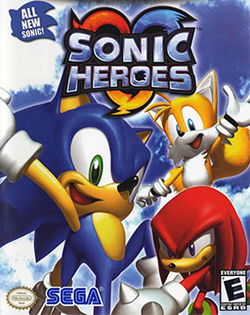 Североамериканская обложка Sonic Heroes